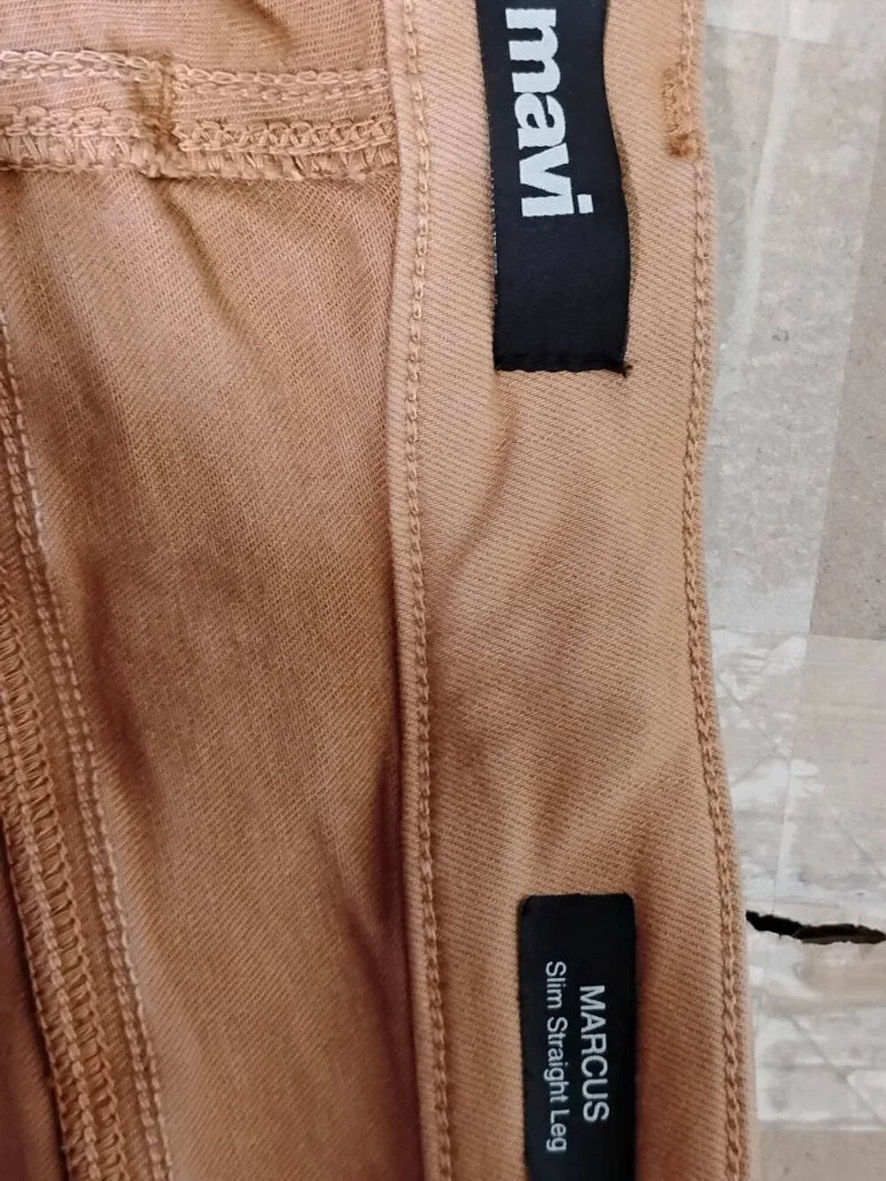 Mavi Carmel Brown Slim Straight Leg Jeans